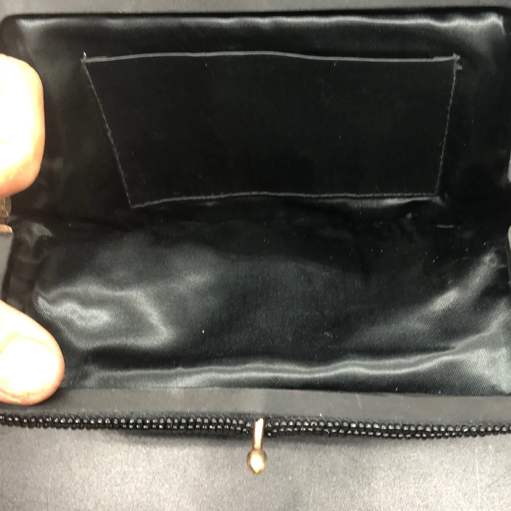 Black Beaded clutch